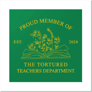 Retro Classic The Tortured Teachers Department Funny Saying Posters and Art